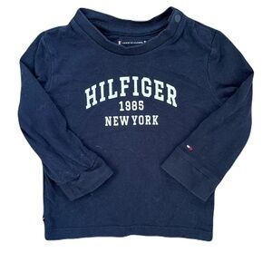 Tommy Hilfiger Kids Dark Blue Long Sleeve Tee